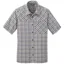 Outdoor Research Mens Discovery S/S Shirt Steel Blue Plaid